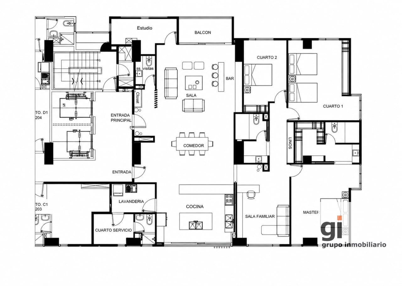 Apartamento de 246 mts2 en venta en zona 10 — Apartamento en Venta en Zona 10, Guatemala, Ciudad — foto 16 de 16