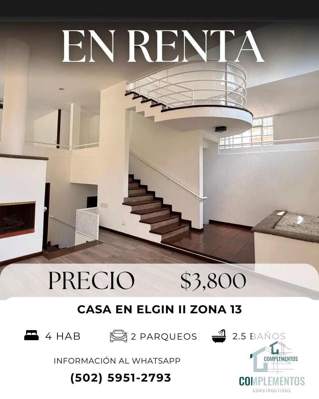 Elgin II, Casa en Renta Zona 13 — Casa en Alquiler en Elgin, Zona 13, Guatemala, Ciudad — foto 1 de 9