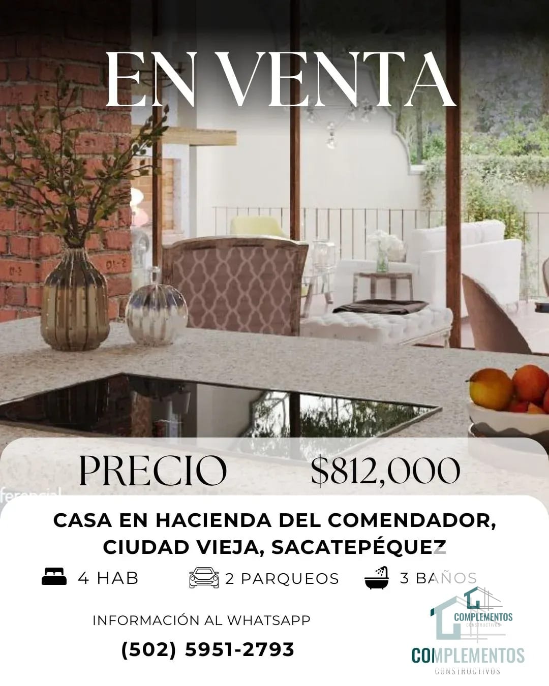 Hacienda del Comendador, Casa en Venta Ciudad Vieja, Sacatepéquez, — Casa en Venta en Ciudad Vieja, Sacatepéquez — foto 1 de 11