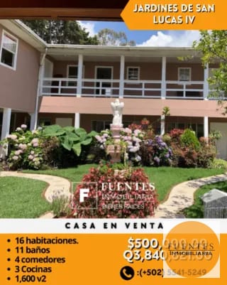 Casa en Venta Jardines de San Lucas IV — Casa en Venta en San Lucas Sacatepéquez, Sacatepéquez — miniatura 1 de 8